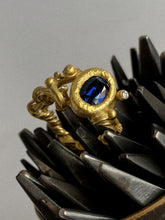 Load image into Gallery viewer, DIANA RING — SAPPHIRE AND DIAMONDS