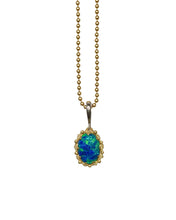 Load image into Gallery viewer, SPIDER NECKLACE — BLACK OPAL