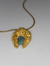 Load image into Gallery viewer, ANGEL NECKLACE — BLACK OPAL