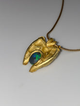 Load image into Gallery viewer, ANGEL NECKLACE — BLACK OPAL