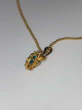 Load image into Gallery viewer, SPIDER NECKLACE — BLACK OPAL
