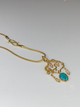 Load image into Gallery viewer, CHANDELIER NECKLACE — BLACK OPAL AND DIAMONDS