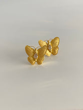Load image into Gallery viewer, BUTTERFLY STUD EARRINGS — 0.20CT PEAR DIAMONDS