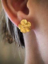 Load image into Gallery viewer, FIORE SMALL EARRINGS — DIAMONDS
