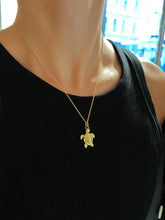 Load image into Gallery viewer, SEATURTLE NECKLACE — LARGE PENDANT