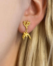 Load image into Gallery viewer, CORAL CHARM EARRINGS