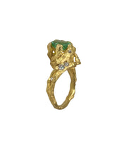 Load image into Gallery viewer, ENCHANTED FOREST RING — PARAIBA AND DIAMONDS