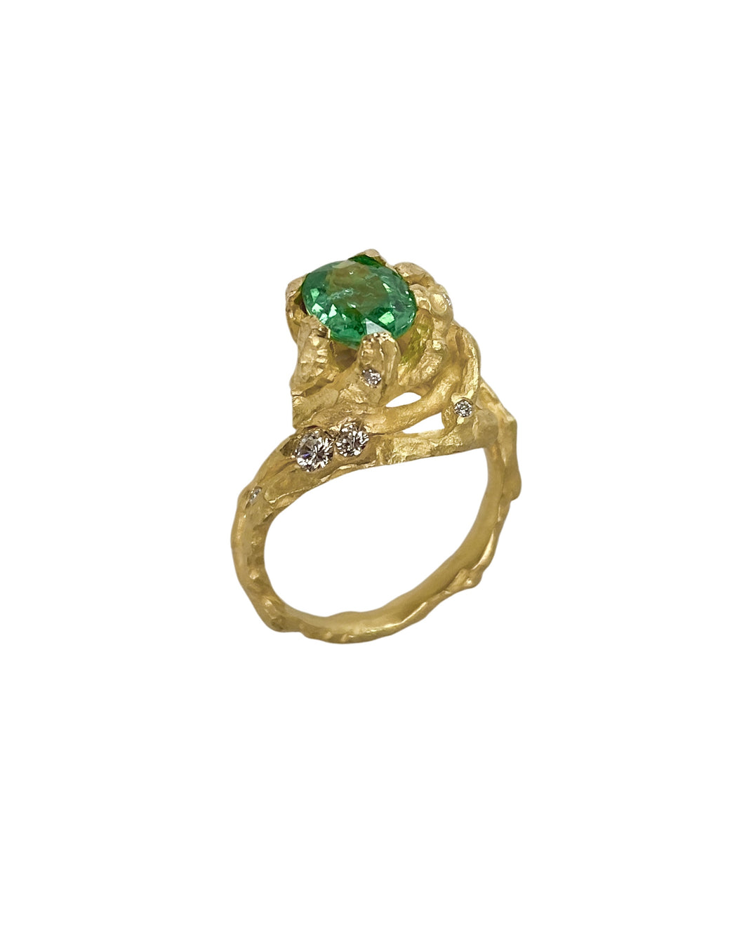 ENCHANTED FOREST RING — PARAIBA AND DIAMONDS