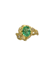 Load image into Gallery viewer, ENCHANTED FOREST RING — PARAIBA AND DIAMONDS