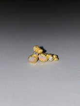 Load image into Gallery viewer, LIQUID STUD EARRINGS — OPAL AND DIAMONDS