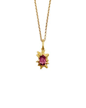 Load image into Gallery viewer, SUN RAY NECKLACE — TOURMALINE