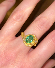 Load image into Gallery viewer, ENCHANTED FOREST RING — PARAIBA AND DIAMONDS