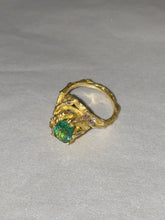 Load image into Gallery viewer, ENCHANTED FOREST RING — PARAIBA AND DIAMONDS