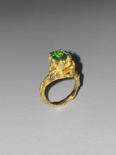 Load image into Gallery viewer, ENCHANTED FOREST RING — PARAIBA AND DIAMONDS