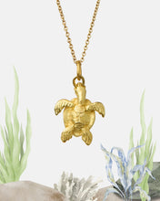 Load image into Gallery viewer, SEATURTLE NECKLACE — LARGE PENDANT