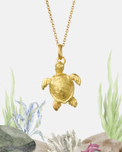 Load image into Gallery viewer, SEATURTLE NECKLACE — LARGE PENDANT