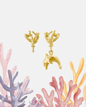 Load image into Gallery viewer, CORAL CHARM EARRINGS