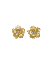 Load image into Gallery viewer, FIORE LARGE EARRINGS — DIAMONDS

