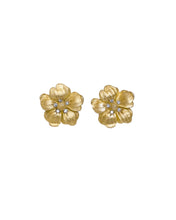 Load image into Gallery viewer, FIORE LARGE EARRINGS — DIAMONDS