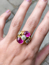 Load image into Gallery viewer, RUBY AND DIAMOND RING