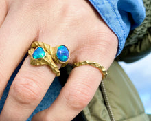 Load image into Gallery viewer, SUN RING — BLACK OPAL
