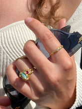 Load image into Gallery viewer, LIQUID LACE RING — OPAL, RUBY & DIAMOND