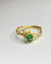 Load image into Gallery viewer, BLISS RING — TSAVORITE AND DIAMONDS