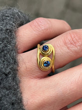 Load image into Gallery viewer, MADONNA RING — SAPPHIRES