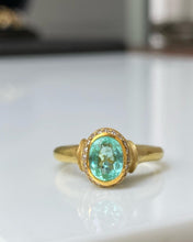 Load image into Gallery viewer, GLACIER RING — PARAIBA AND DIAMONDS