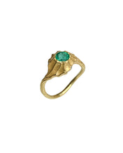 Load image into Gallery viewer, REEF RING — EMERALD AND DIAMONDS
