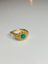 Load image into Gallery viewer, REEF RING — EMERALD AND DIAMONDS