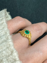 Load image into Gallery viewer, REEF RING — EMERALD AND DIAMONDS