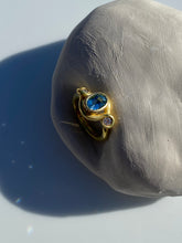 Load image into Gallery viewer, FLOE RING — AQUAMARINE AND DIAMONDS