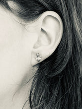 Load image into Gallery viewer, BEE STUD EARRINGS — DIAMONDS