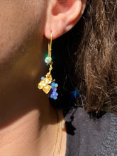 Load image into Gallery viewer, GRAPE EARRINGS — BLACK OPAL AND DIAMONDS