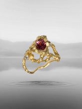 Load image into Gallery viewer, TREASURE RING — RUBELLITE AND DIAMONDS
