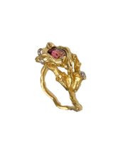 Load image into Gallery viewer, TREASURE RING — RUBELLITE AND DIAMONDS