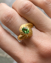 Load image into Gallery viewer, COSMOS RING — TSAVORITE AND DIAMONDS