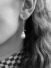 Load image into Gallery viewer, SNOWDROP EARRINGS — PEARLS AND DIAMONDS