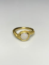 Load image into Gallery viewer, SUN RING — WHITE OPAL