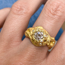 Load image into Gallery viewer, VOLCANO RING — DIAMONDS