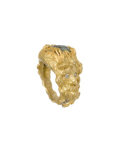 Load image into Gallery viewer, AGNETE & THE MERMAN RING — AQUAMARINE AND DIAMONDS