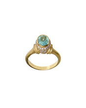 Load image into Gallery viewer, GLACIER RING — PARAIBA AND DIAMONDS