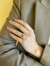 Load image into Gallery viewer, BLISS RING — TSAVORITE AND DIAMONDS