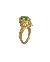 Load image into Gallery viewer, ENCHANTED FOREST RING — PARAIBA AND DIAMONDS
