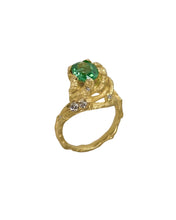 Load image into Gallery viewer, ENCHANTED FOREST RING — PARAIBA AND DIAMONDS

