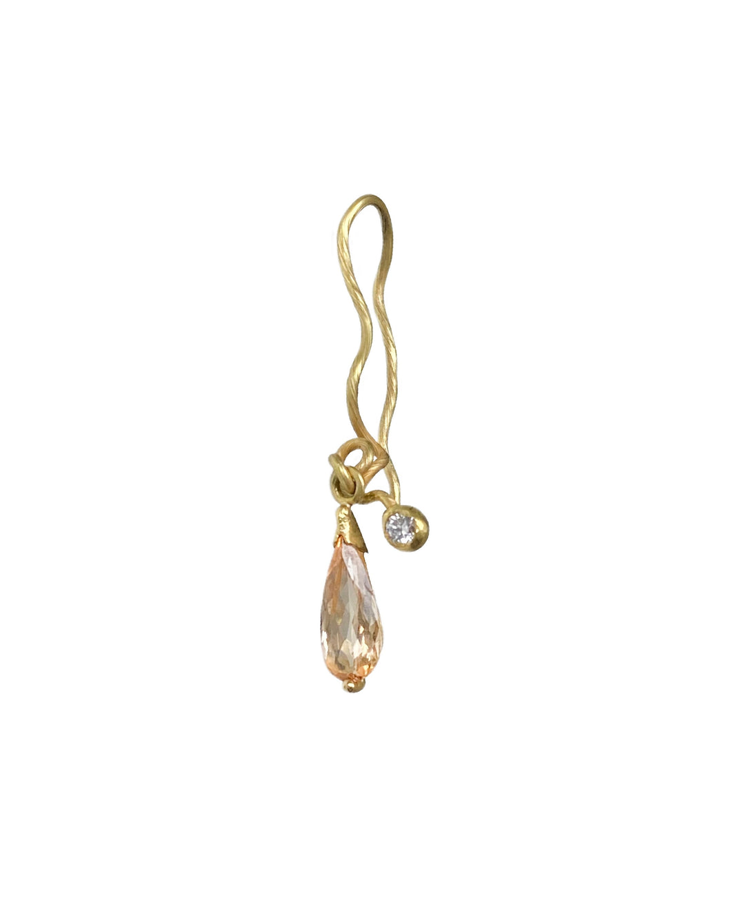 BRANCH EARRING — TOPAZ AND DIAMONDS
