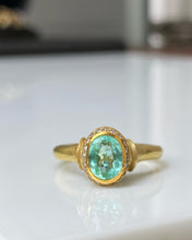 Load image into Gallery viewer, GLACIER RING — PARAIBA AND DIAMONDS
