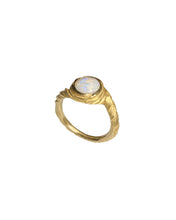 Load image into Gallery viewer, SUN RING — WHITE OPAL
