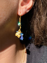 Load image into Gallery viewer, GRAPE EARRINGS — BLACK OPAL AND DIAMONDS
